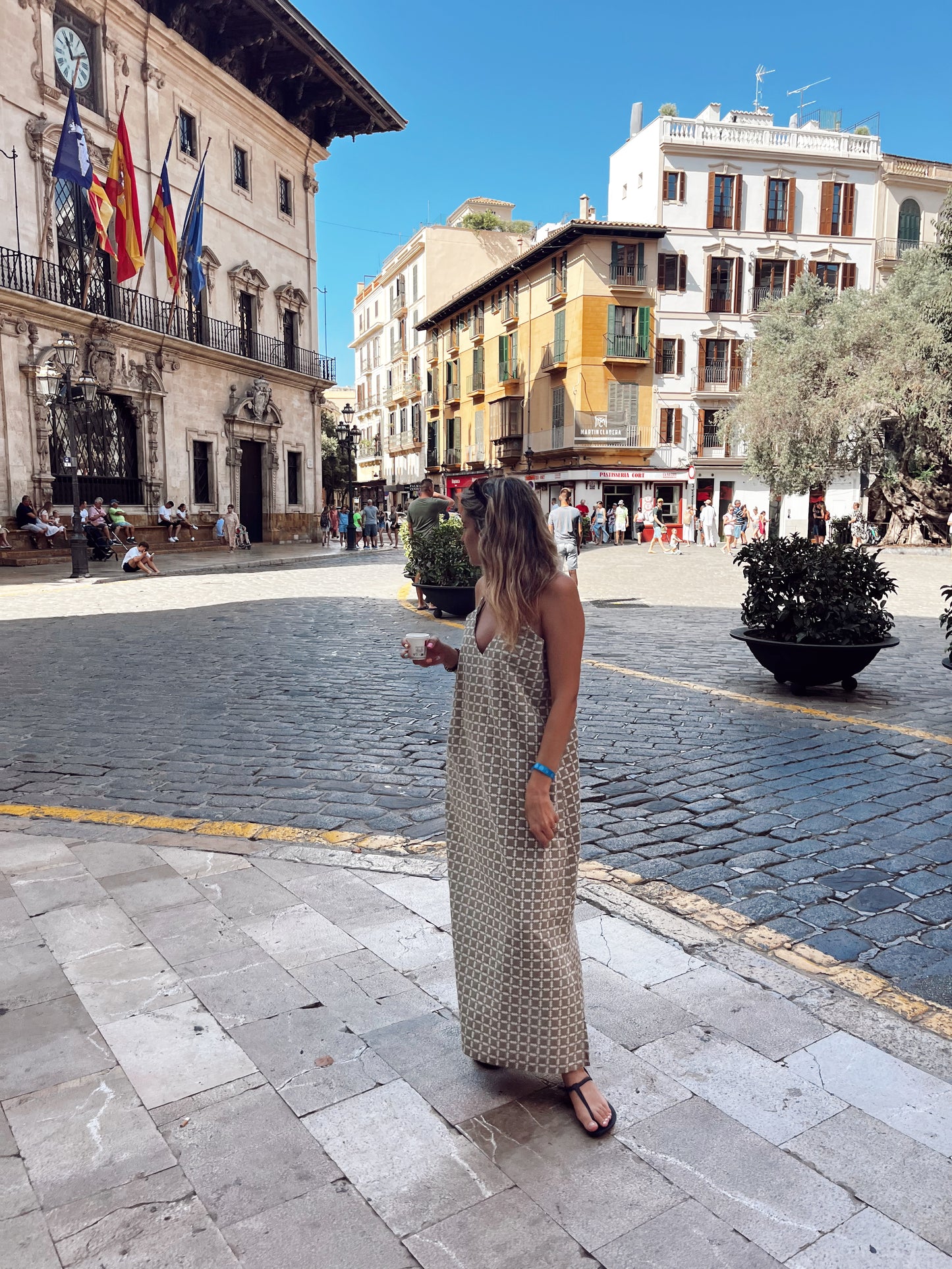 Tile long dress