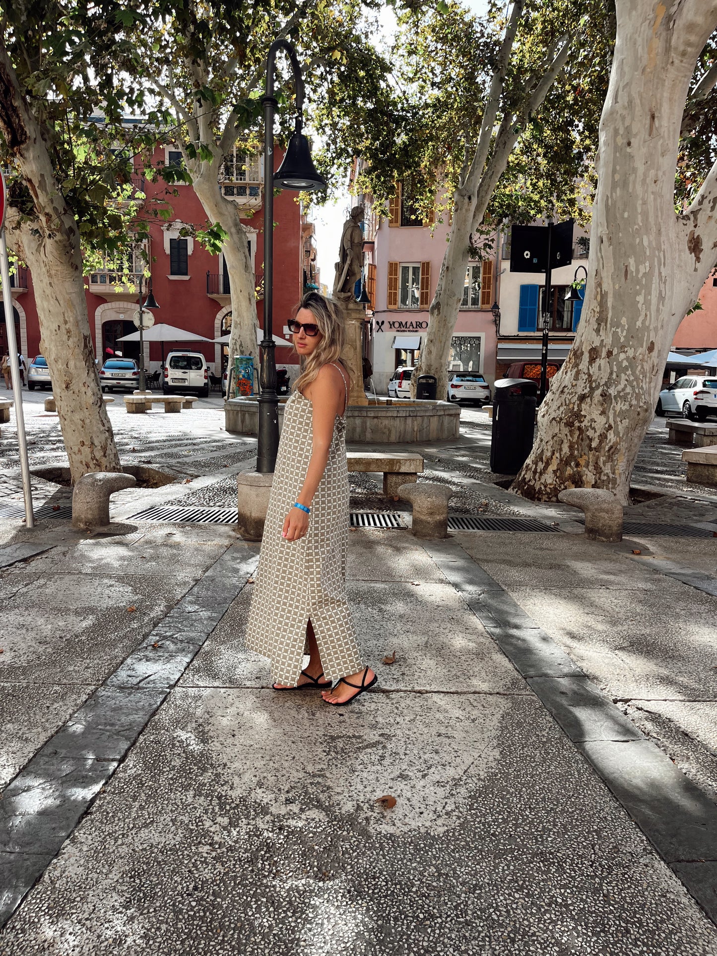 Tile long dress