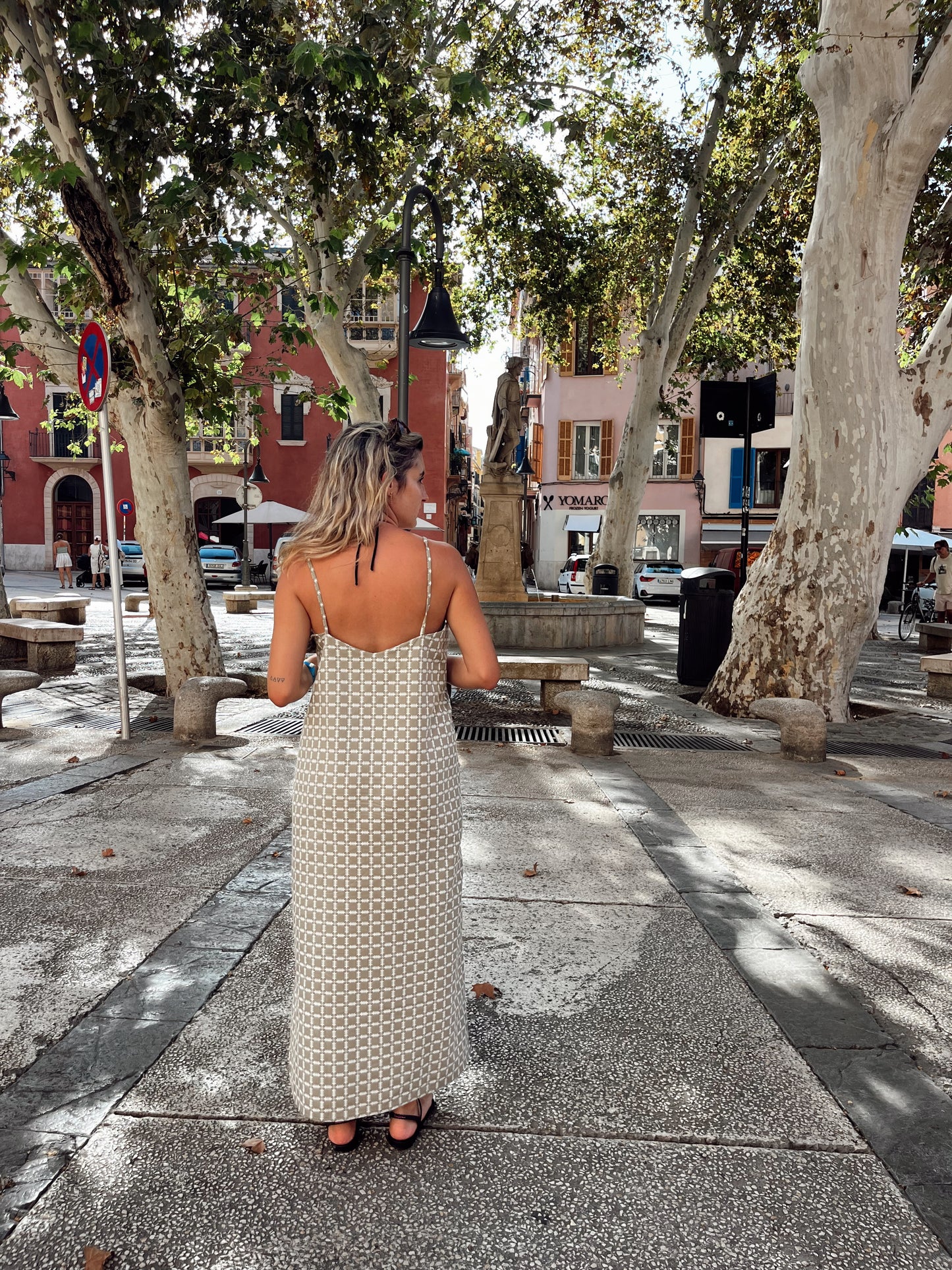 Tile long dress