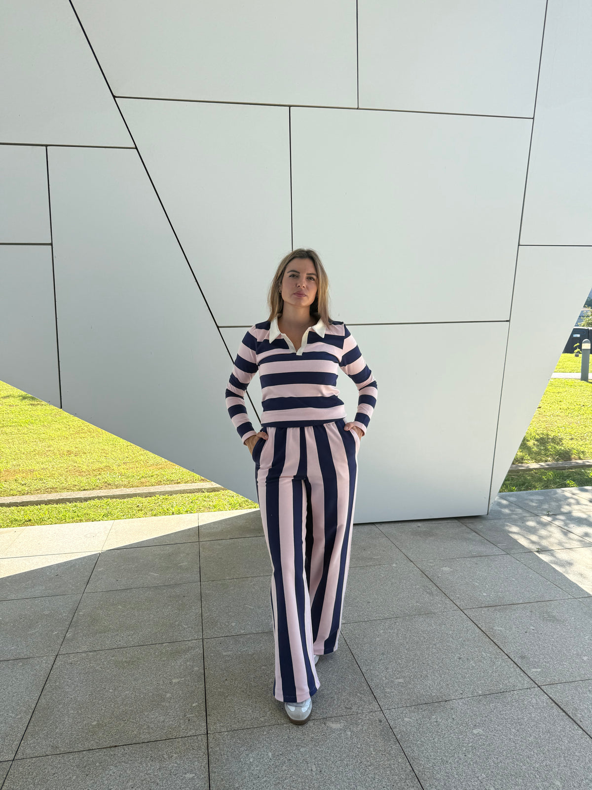 Polo oversize de risca