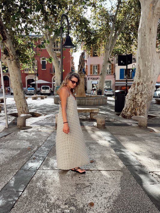 Tile long dress