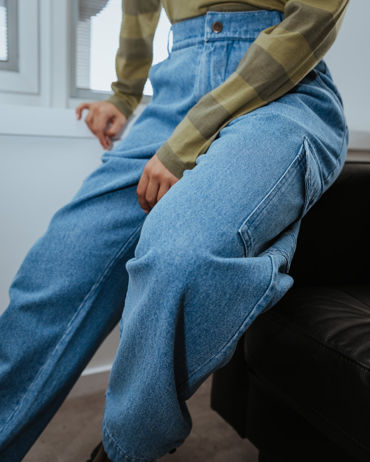 Denim worker pants